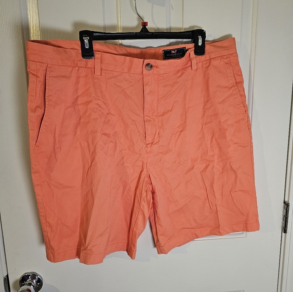 Vineyard Vines Mens Orange Golf Beach Shorts Size 40 - Picture 3 of 5